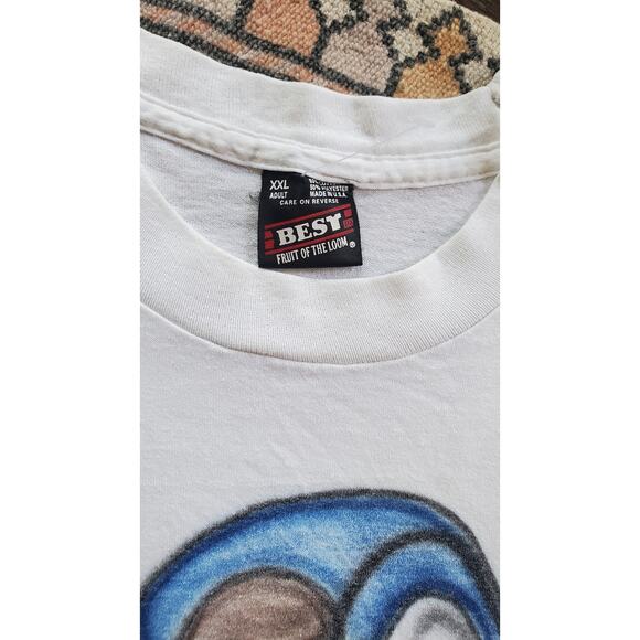 Vintage Graffiti Spray Paint Style Single Stitch Mexico Flag Shirt - Picture 3 of 4